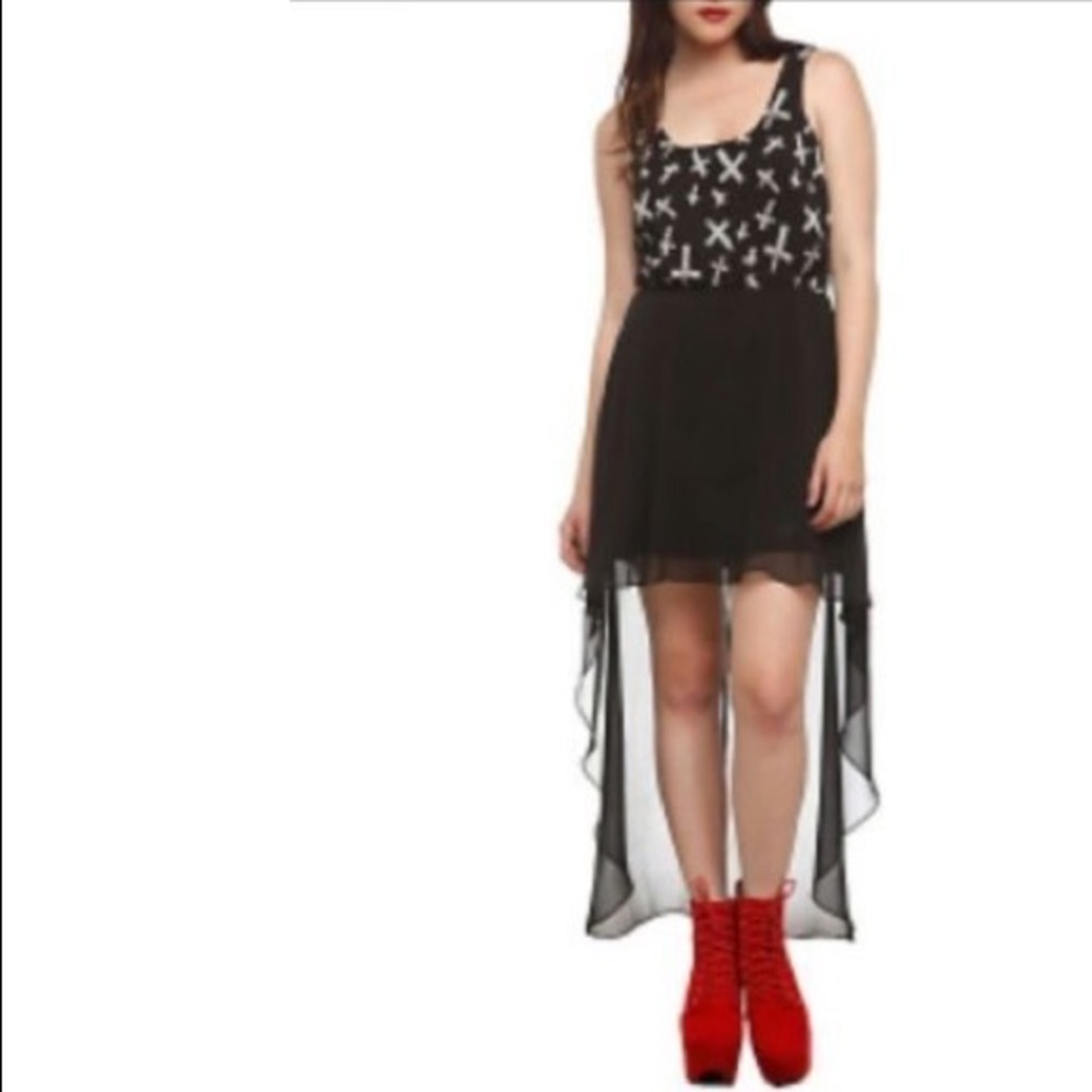 ☠️Royal Bones Hi Low Skull Dress ☠️